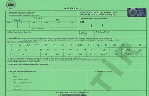 Yeşil Kart Sigortası